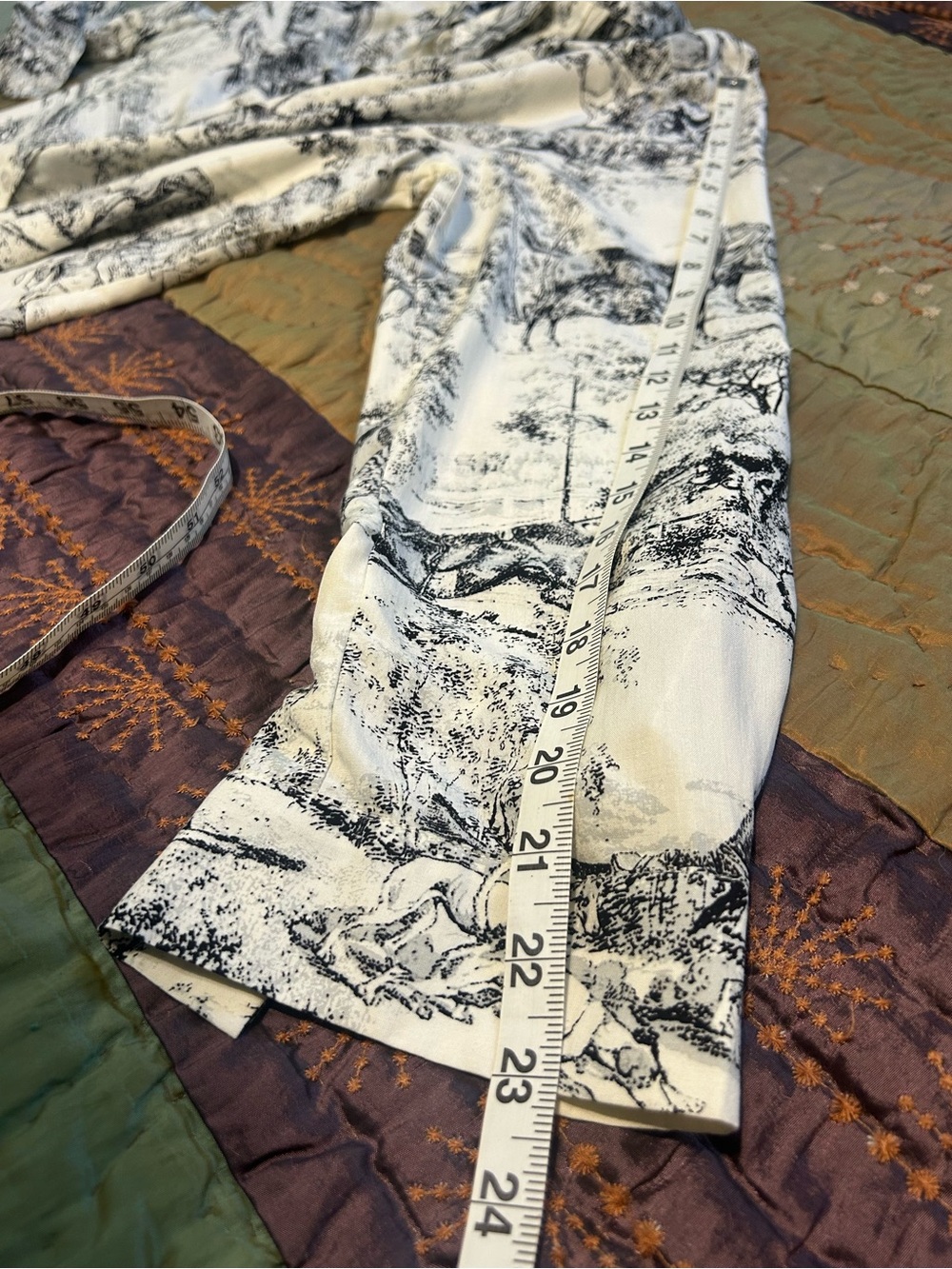 Jane + Delancey Horse Equestrian Toile Button Down Blouse XL - Picture 8 of 13